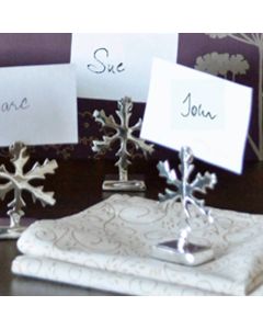 Grehom Place Card Holder (Set of 4) - Snowflake