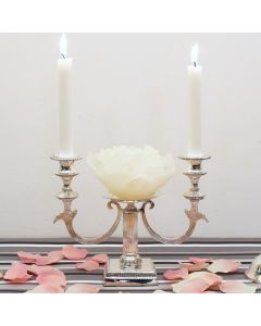 Grehom Candle Holder - Unity Fountain (Silver); Wedding Candelabra