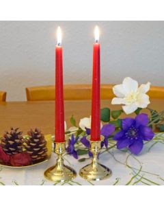 Grehom Brass Candlestick - Nice & Simple (Golden); 8cm Candle Holder