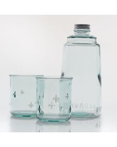 Grehom Recycled Glass Carafe & Glasses Set- Bee