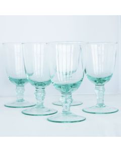 Grehom Recycled Glass Wine Glass- Curved Ball (Seconds)