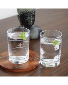 Grehom Crystal Shot Glasses - Motley; Set of 2 glasses