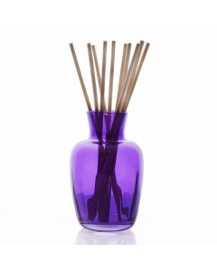 Grehom Reed & Recycled Glass Bottle Diffuser Set - Pleats (Lilac)
