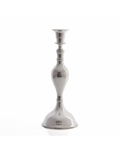 Grehom Candle Holder - Pall Mall (Silver); 28 cm Brass Candlestick