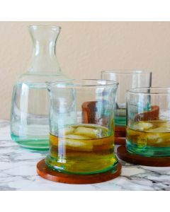 Grehom Recycled Glass Tumblers (300 ml)- Nice & Simple (Set of 6); Saver Set; Gin Glass Tumblers