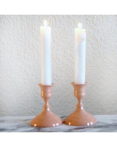 Grehom Brass Candlestick- Nice & Simple (Blush); 8 cm Candle Holder