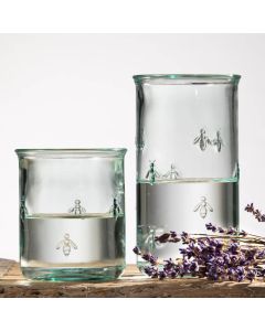Grehom Recycled Glass Tumblers (Set of 2) - Bee (350ml) Small