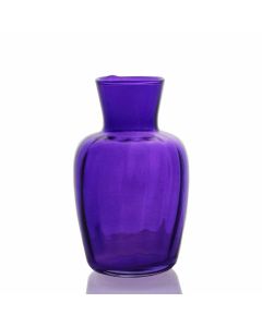 Grehom Recycled Glass Bud Vase - Pleats (Lilac); 11cm Vase