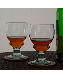 Grehom Recycled Glass Wine Glasses (Set of 2) - Copa; 225 ml Stemware