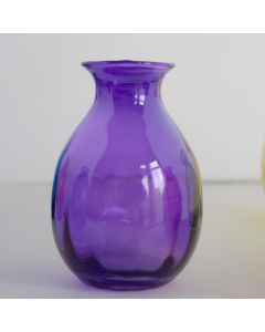 Grehom Recycled Glass Bud Vase - Olpe (Lilac); 11 cm Vase; Set of 2 (SECONDS)