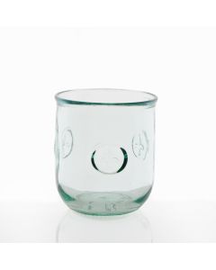 Grehom Recycled Glass Tumblers (Set of 2) -Fleur de lis