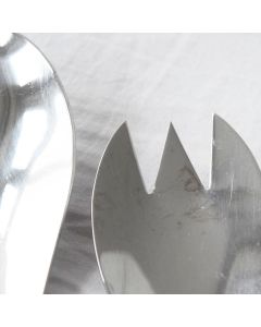 Grehom Salad Server Set - Tribal Fusion (2 piece set); Cutlery With Aluminium Handles