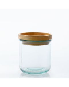 Grehom Recycled Glass Stackable Jar- Small 10cm