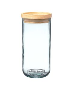 Grehom Recycled Glass Stackable Jar- Tall 19cm