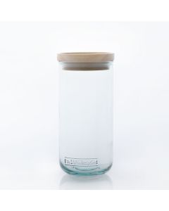 Grehom Recycled Glass Stackable Jar- Tall 19cm