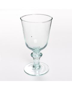 Grehom Recycled Glass Wine Glass- Curved Ball- 225ml (Seconds)