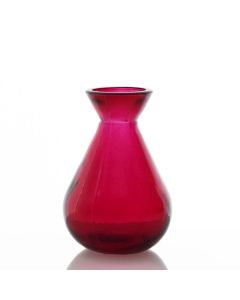 Grehom Recycled Glass Bud Vase - Classic (Fuchsia); 10 Cm Vase