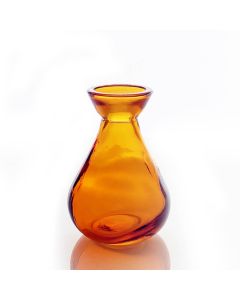 Grehom Recycled Glass Bud Vase - Classic (Orange);10 cm Vase