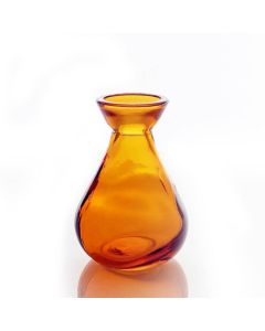 Grehom Recycled Glass Bud Vase - Classic (Orange); 10 Cm Vase
