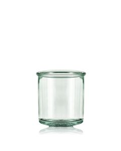 Grehom Recycled Glass Small Tealight Holder- Clear; Set of 3
