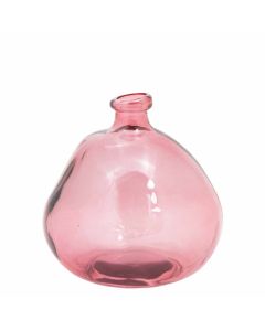Grehom Recycled Glass Vase- Bubble (Blush); 23 cm Vase