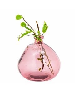 Grehom Recycled Glass Vase- Bubble (Blush); 23 cm Vase