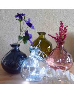 Grehom Recycled Glass Vase- Bubble (Blush); 18 cm Vase
