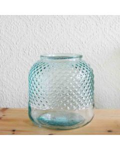 Grehom Recycled Glass Vase - Diamond; 18 cm Flower Vase