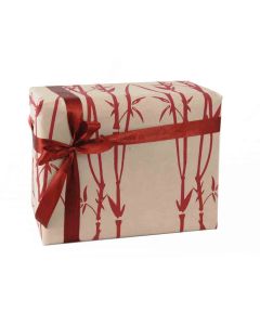 Grehom Gift Wrapping Paper - Bamboo Red