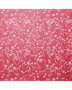 Grehom Gift Wrapping Paper - Red Heart 