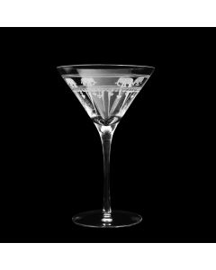 Grehom Crystal Martini Glass- Elephants & Olives