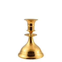 Grehom Candlestick - Pall Mall (Golden), 12cm Candle Holder