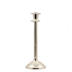 Grehom Candlestick - Gothic  (Silver); 24 cm Candle Holder