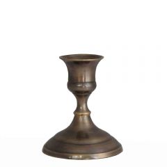 Grehom Brass Candlestick - Nice & Simple (Old English); 8 cm Candle Holder