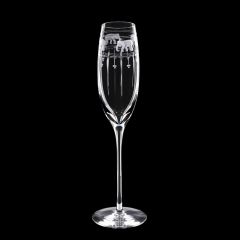 Grehom Crystal Champagne Glass - Elephants & Olives (200 ml)