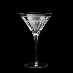 Grehom Crystal Martini Glass- Elephants & Olives