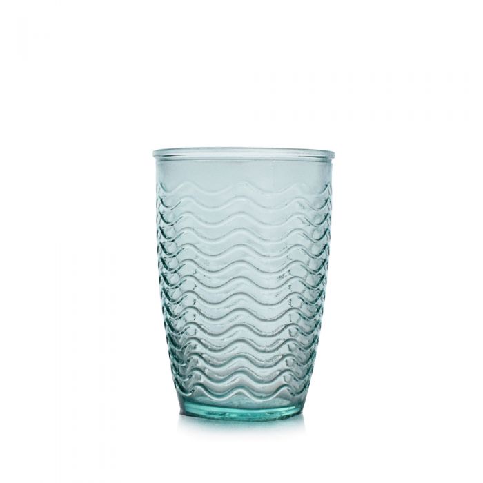 Grehom Recycled Glass Tumbler - Waves (360ml)
