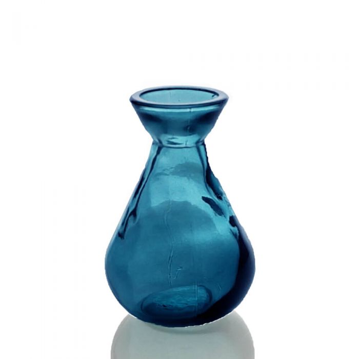 Grehom Recycled Glass Bud Vase - Classic (Dark Blue);10 cm Vase